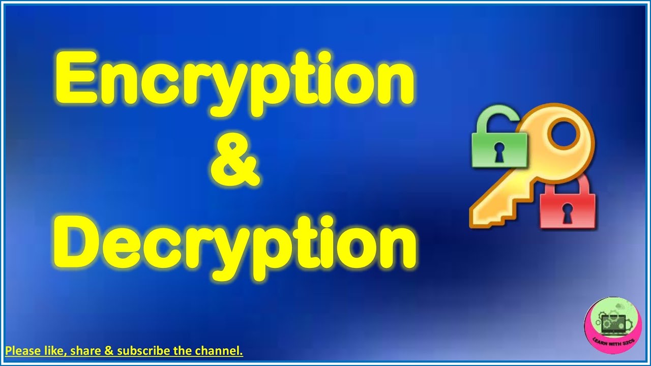 What is encryption and decryption?