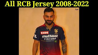 RCB all season Jersey | new jersey of RCB for IPL 2022 | #rcbjersey #rcbnewjersey #rcb 2008-22