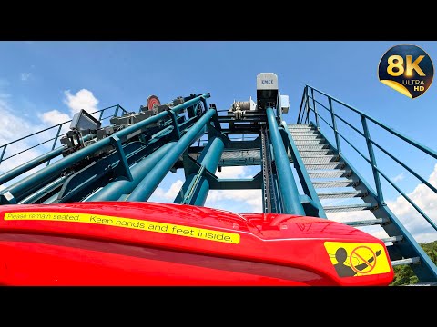 On-ride point of view of Flashback