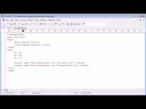 jQuery Tutorial 14 Element selector