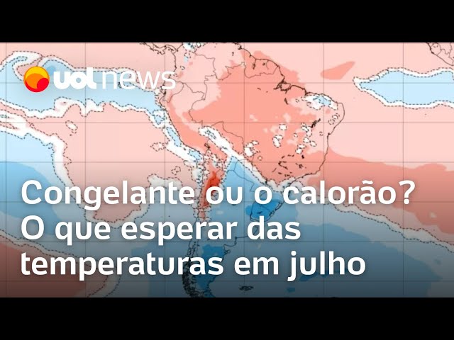 Previsão do tempo: como será o mês de julho?