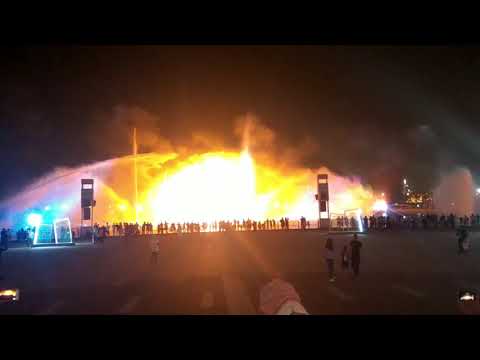 DUBAI FESTIVAL CITY - LASER AND FIRE SHOW