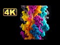 4K Abstract Liquids Screensaver For Meditation Paint In Water Super Fluids