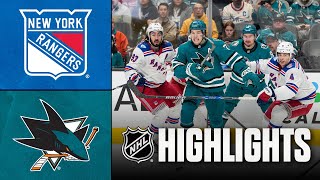 [검증마트]1월24일 산호세 뉴욕레인저스 NHL 하이라이트