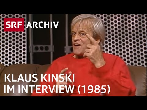Klaus Kinski Interview (1985) | Celebrities Visit the SRF Studio | SRF Archive