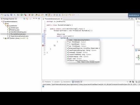Java 8 Lambda Basics 11 - Runnable Using Lambdas