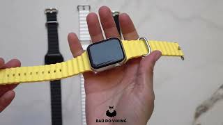 Vídeo de Pulseira Silicone Oceano Fivela Compatível com Apple Watch