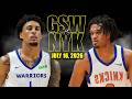 Golden State Warriors Vs New York Knicks Full Game Highlights July 16 2026 NBA Summer League