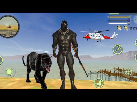 Black Panther Spider Rope Hero Vice Town City Crime Simulator Android Gameplay