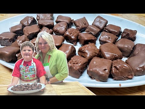 Holiday Kitchen Fun! Me and My Grandson Myles Make 3 Musketeers Mini Candies