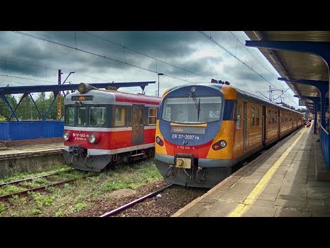 Wnętrze i przejazd pseudotygrysim EN57-2037 na odcinku Tarnowskie Góry - Miasteczko Śląskie