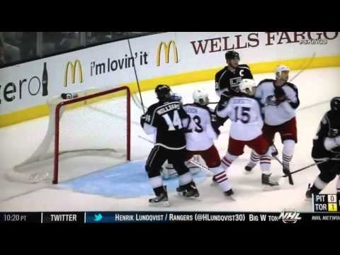 Kings Beat Blue Jackets w/ .4 seconds despite the clock stopping @ 1.8 Seconds