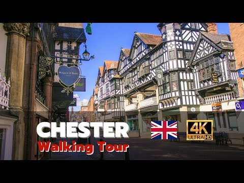 Walking Tour of CHESTER 4K 🇬🇧 (60fps UHD)