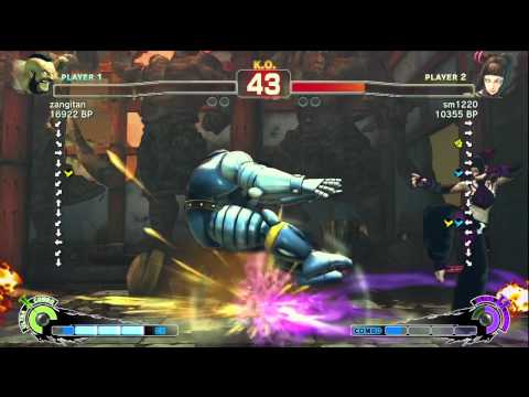 Zangitan [Zangief] vs sm1220 [Juri] SSF4 Japanese Online Ranked Matches - TRUE-HD