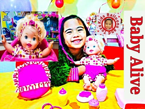 Baby Alive Real Surprises Fart Burp Hiccups Funny Baby Backpack Carier Walker Kids Balloons and Toys Video