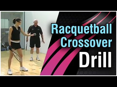Advanced Racquetball: Secrets of the Pros - Crossover Drill featuring Coach Jim Winterton