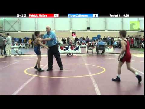 FILA Cadet 39-42 KG Patrick McKee vs. Chase Zollmann