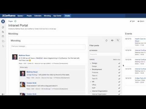 Structured Personal Timelines by Topics in Atlassian Confluence