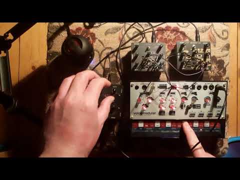 Bastl Kastle Drum, Bastl Kastle v1.5 and Volca Modular (mini-modular jam)