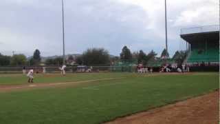 preview picture of video 'Jimmy Parque hits single to right field'