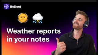Send the daily weather report to your notes (automatically)