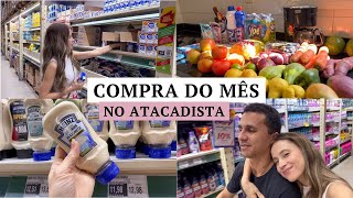 COMPRA DO MÊS NO ATACADISTA | compra de setembro com valor de tudo + cesta básica ✨