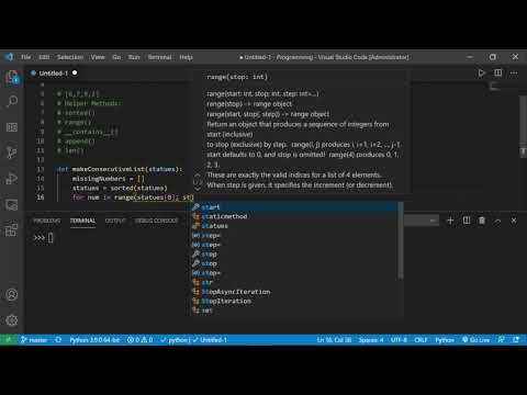 Make List Consecutive With Python