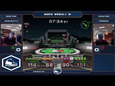S@PS 31 Melee Doubles - Bone King + CruelScotty (Green) vs Quinstone + Fankriss (Red) - RR