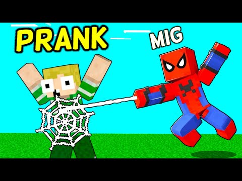 SPIDER MAN PRANK på Emil!! - Dansk Minecraft