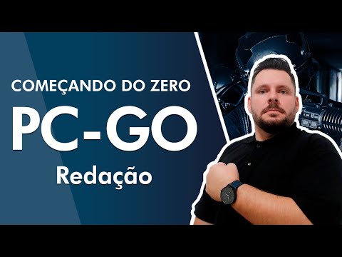 Começando do Zero Concurso PC GO 2022 - Aula de Redação - AlfaCon
