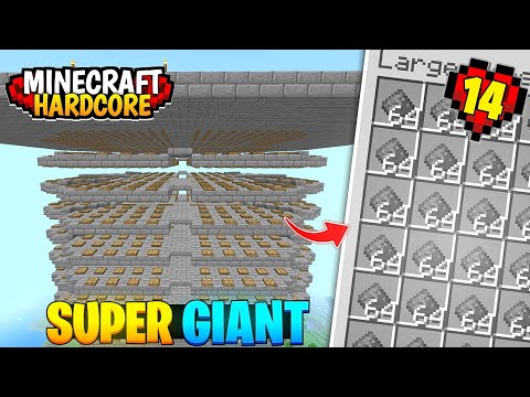 I Build ''Super Giant" GunPowder farm In Minecraft Hardcore 🔥 | Mcpe Hardcore EP-14