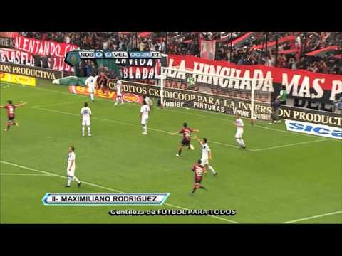 Gol de Rodríguez. Newell's 1 - Vélez 0. Torneo Inicial 2012. Fecha 10. Fútbol Para Todos