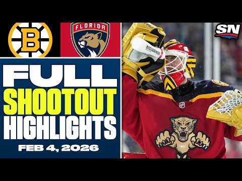 Boston Bruins at Florida Panthers | FULL Shootout Highlights - February 4, 2026