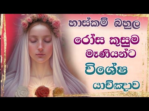 හාස්කම් බහුල අභිරහස්‍යමය රෝස කුසුම මෑණියන්ට විශේෂ යාච්ඤාව -Special Prayer for Powerful Rosa Mistica