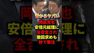 ㊗️120万再生！岡田克也の過去映像！安倍元総理とバトル #政治 #自民党 #立憲民主党 #国会