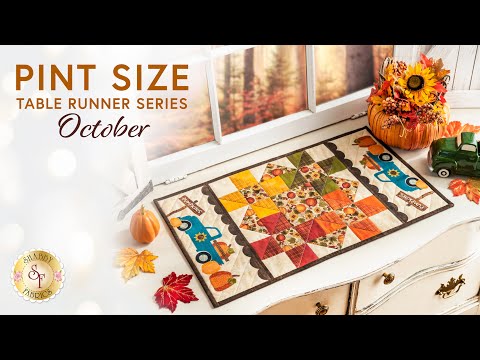 Pint Size Table Runner - October | a Shabby Fabrics Tutorial