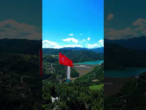 Yuvacık Barajının Muhteşem Manzarası  Drone Çekimi 4K