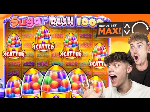 WE ALMOST GOT A MAX WIN ON SUGAR RUSH 1000! (INSANE)