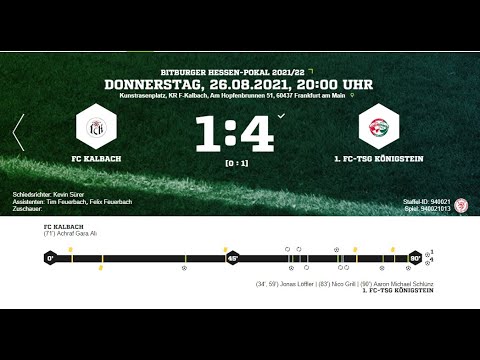 FC Kalbach : 1.FC-TSG Königstein | Highlights 1.Runde | BITBURGER HESSEN-POKAL 2021/22