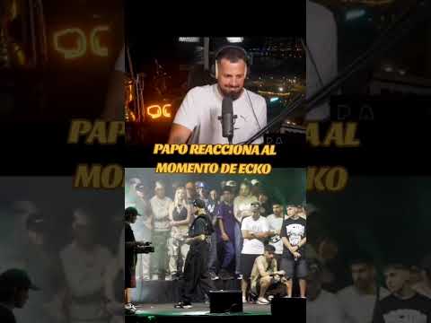 💥💥🤯PAPO REACCIÓNA A ECKO SACANDO EL "FIERRO" #ligabazooka #papomc #reaccion #ligabazooka #ecko
