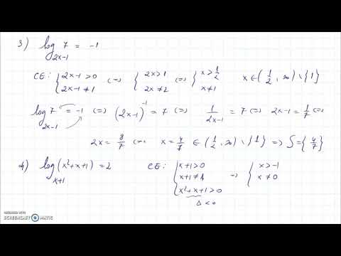 Ecuații logaritmice
