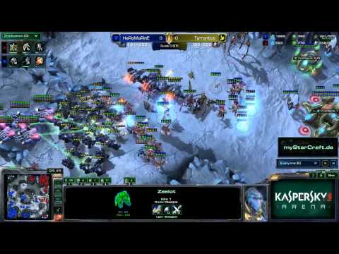 #226 Tarrantius(P) vs. HeRoMaRinE(T) - Kaspersky Arena #2 Heart of the Swarm Video