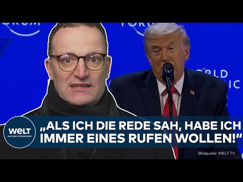 TRUMP IN DAVOS: „Wollte eines rufen!“ – Spahn macht klar, was er von Trumps Rede hält