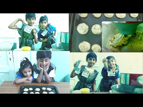 Master Chef Mazin and Adeena baking chocolate chip cookies😋🍜