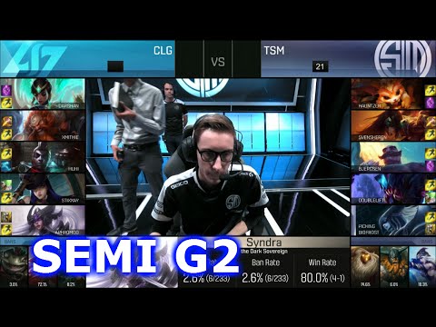 TSM vs CLG | Game 2 Semi Finals S6 NA LCS Summer 2016 PlayOffs | CLG vs TSM G2 SF 1080p