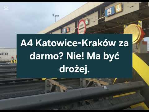Przejazd autostradą A4 Katowice-Kraków za darmo? Nie! Ma być drożej. 
