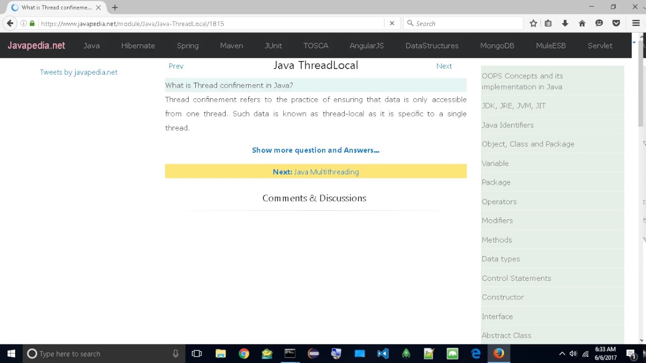 What is Thread confinement in Java? | javapedia.net