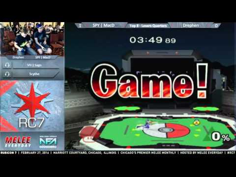 Rubicon 7 - SPY | MacD (Peach) vs. Drephen (Sheik) - Top 8, Loser's Quarters
