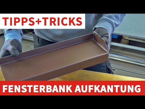 Fensterbankaufkantung ohne einschneiden