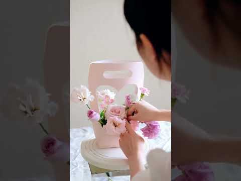 10 Pcs Heart Window Flower Arrangements Boxes